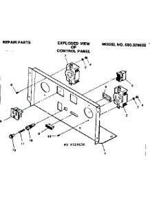 Control Panel parts for Craftsman Generator 580329630 from AppliancePartsPros.com