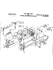 Handle And Mounting Base parts for Craftsman Generator 580329640 from AppliancePartsPros.com