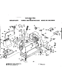 Handle And Mounting Base parts for Craftsman Generator 580329650 from AppliancePartsPros.com