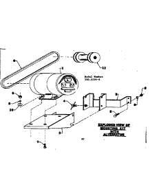 Mounting Kit With Alternator parts for Craftsman Farming 5805296-0 from AppliancePartsPros.com