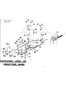 Mounting Base parts for Craftsman Farming 58055081 from AppliancePartsPros.com