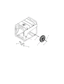 Wheel Kit parts for Craftsman Generator 580675611 from AppliancePartsPros.com
