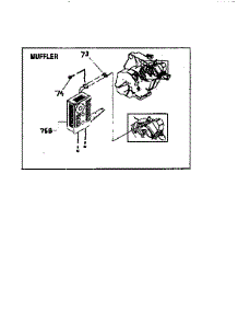 Muffler parts for Craftsman Gas Pressure Washer 580762600 from AppliancePartsPros.com