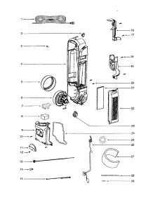 Motor And Motor Cover / Housing parts for Eureka Upright Vacuum 5810A-1 from AppliancePartsPros.com