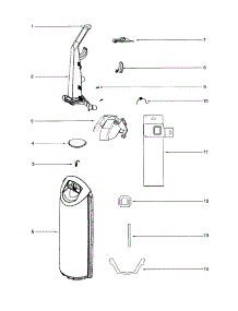 Handle / Bag Cover parts for Eureka Upright Vacuum 5811A from AppliancePartsPros.com