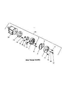 Motor Package Assembly parts for Kenmore Space Heater 583.409910 (583409910, 583 409910) from AppliancePartsPros.com