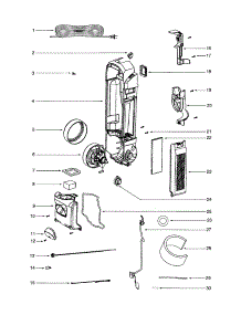 Motor And Motor Cover / Housing parts for Eureka Upright Vacuum 5841A from AppliancePartsPros.com