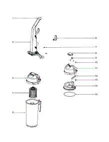 Handle / Cyclone parts for Eureka Upright Vacuum 5841A from AppliancePartsPros.com