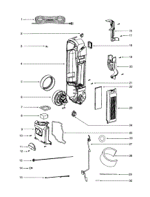 Rear Housing / Motor parts for Eureka Upright Vacuum 5841AV from AppliancePartsPros.com