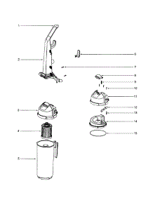 Handle / Cyclone parts for Eureka Upright Vacuum 5841AV from AppliancePartsPros.com