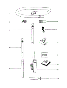 Hose parts for Eureka Upright Vacuum 5843AZ from AppliancePartsPros.com