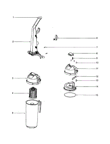 Handle / Top Cover parts for Eureka Upright Vacuum 5844AV from AppliancePartsPros.com