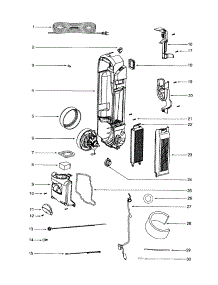 Motor And Motor Cover / Housing parts for Eureka Upright Vacuum 5844AZ from AppliancePartsPros.com