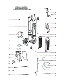 Motor / Cover parts for Eureka Upright Vacuum 5846AH from AppliancePartsPros.com