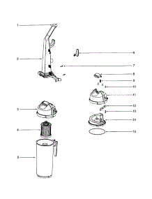 Handle / Cyclone parts for Eureka Upright Vacuum 5846AH from AppliancePartsPros.com