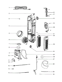 Motor / Cover / Housing parts for Eureka Upright Vacuum 5847AV from AppliancePartsPros.com