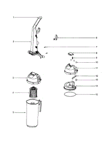 Handle / Cyclone parts for Eureka Upright Vacuum 5847AV from AppliancePartsPros.com