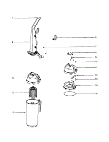 Handle / Cyclone parts for Eureka Upright Vacuum 5847AVX from AppliancePartsPros.com
