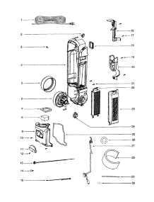 Motor And Motor Cover / Housing parts for Eureka Upright Vacuum 5847AZ from AppliancePartsPros.com
