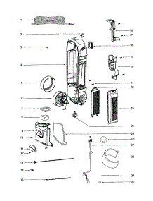 Rear Housing / Motor parts for Eureka Upright Vacuum 5848AV from AppliancePartsPros.com