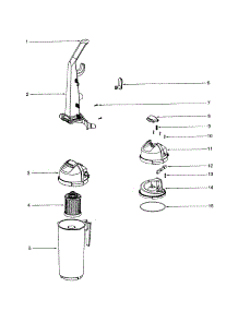 Handle / Cyclone parts for Eureka Upright Vacuum 5848AV from AppliancePartsPros.com