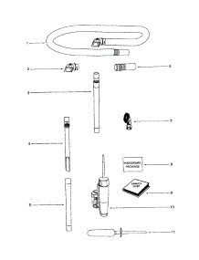 Hose parts for Eureka Upright Vacuum 5848AV from AppliancePartsPros.com