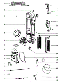 Motor Assy parts for Eureka Upright Vacuum 5851AV from AppliancePartsPros.com