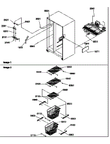 Freezer Shelves And Lights parts for Amana Side-By-Side Refrigerator 58635-P1317501WE from AppliancePartsPros.com