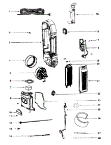 Maine Body parts for Eureka Upright Vacuum 5892AZ from AppliancePartsPros.com