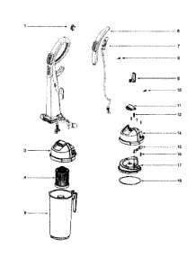 Motor Assy parts for Eureka Upright Vacuum 5892AZ from AppliancePartsPros.com