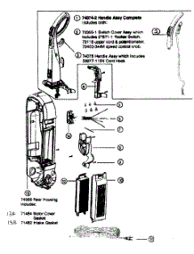 Maine Body parts for Eureka Upright Vacuum 5892BVZ from AppliancePartsPros.com