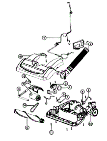Brush Assy parts for Eureka Upright Vacuum 5892BVZ-1 from AppliancePartsPros.com