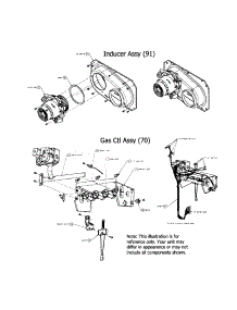 Inducer / Gas Control Assembly parts for Carrier Furnace 58CTA07010008 from AppliancePartsPros.com