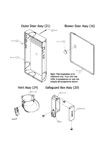 Outer Door / Blower Door / Vent parts for Carrier Furnace 58CTA09010016 from AppliancePartsPros.com