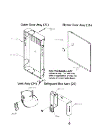 Outer / Blower Door / Vent / Safeguard Box parts for Carrier Furnace 58CTA11010022 from AppliancePartsPros.com