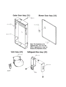 Outer Door / Blower Door / Vent parts for Carrier Furnace 58CTA13510016 from AppliancePartsPros.com