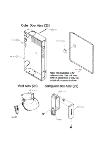 Door / Blower Door / Vent / Safeguard Box parts for Carrier Furnace 58CTA15510020 from AppliancePartsPros.com
