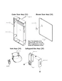 Outer Door / Blower Door / Vent parts for Carrier Furnace 58CTX13510016 from AppliancePartsPros.com