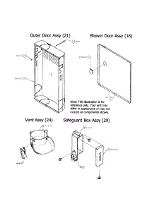 Outer Door / Blower Door / Vent parts for Carrier Furnace 58CVA070---10012 from AppliancePartsPros.com