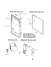 Outer / Blower Door / Vent / Safeguard parts for Carrier Furnace 58DLA11010016 from AppliancePartsPros.com