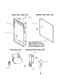 Outer / Blower Door / Vent / Safeguard parts for Carrier Furnace 58DLX07010012 from AppliancePartsPros.com
