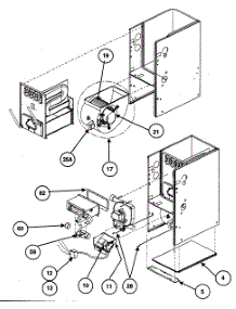 Cabinet Assy 1 parts for Carrier Furnace 58MXA040F14108 from AppliancePartsPros.com