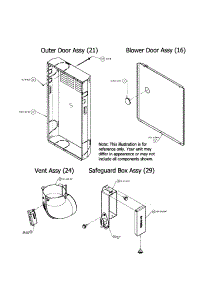 Outer / Blower Door / Vent / Safeguard parts for Carrier Furnace 58STX07010012 from AppliancePartsPros.com