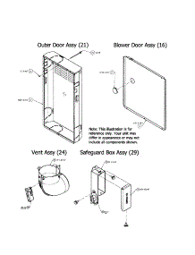Outer / Blower Door / Vent / Safeguard parts for Carrier Furnace 58STX09010014 from AppliancePartsPros.com