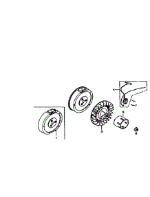 Flywheel parts for Generac Generator 5940-1 from AppliancePartsPros.com