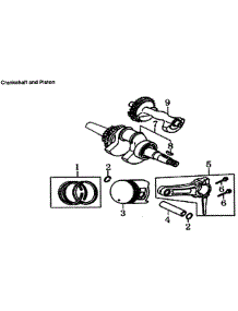 Crankshaft / Piston parts for Generac Generator 5941-2 from AppliancePartsPros.com