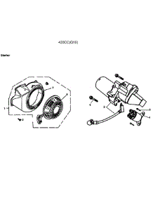 Starter parts for Generac Generator 5943-5 from AppliancePartsPros.com