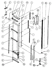Freezer Door, Hinge, And Trim Parts parts for Kenmore Refrigerator 596SBI20H/P7836032W from AppliancePartsPros.com