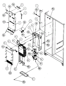 Evaporator And Air Handling parts for Kenmore Refrigerator 596SBI20H/P7836032W from AppliancePartsPros.com
