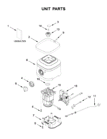 Unit Parts parts for Kitchenaid Blender 5KSB1325COB0 from AppliancePartsPros.com